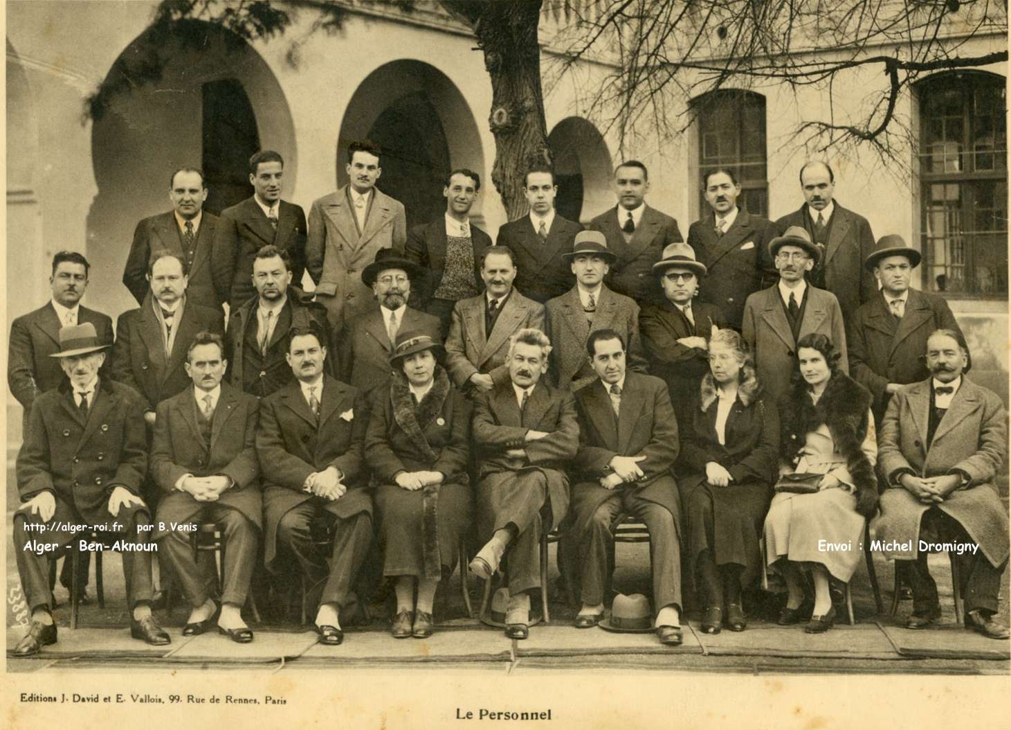 Administration et Enseignants du Lycée de Ben Aknoun en 1931.32 .