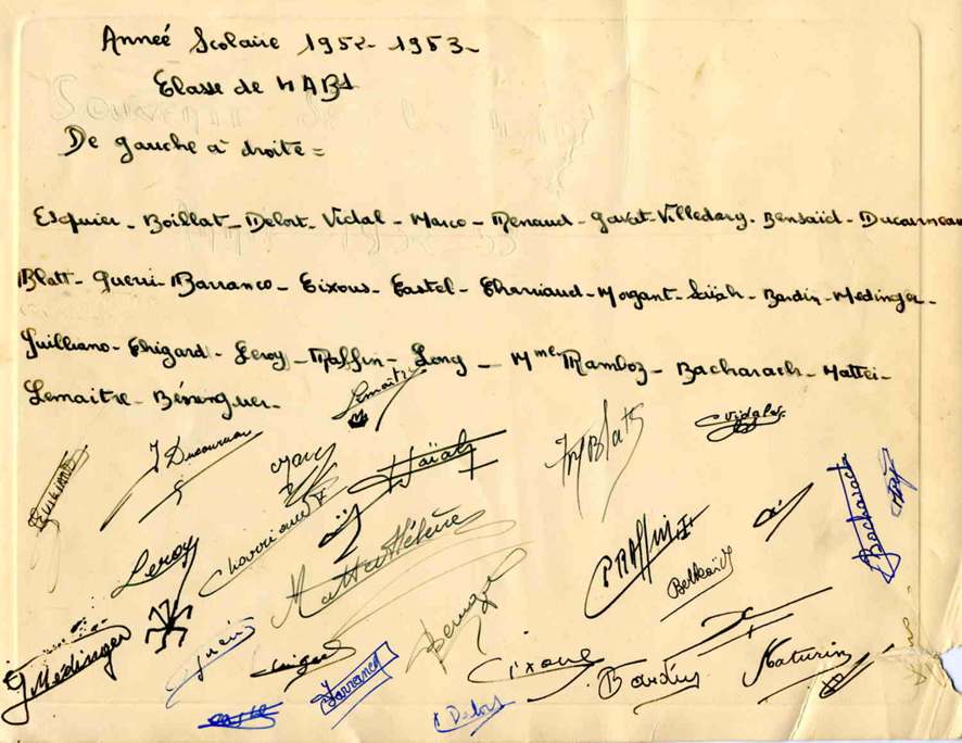 4èAB1, 1952-1953 : les signatures 