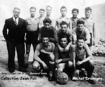l'Equipe de Foot Junior de BA qui a remporté la Finale OSSU d'Afrique du Nord en 1941.