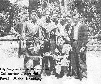 l'Equipe de Foot Junior de BA qui a remporté la Finale OSSU d'Afrique du Nord en 1941.